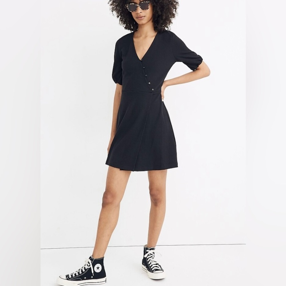 Madewell Cross- Front Button Dress